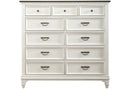 Liberty Furniture Allyson Park 11 Drawer Chesser in Wirebrushed White image