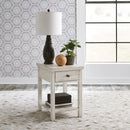 Modern Farmhouse Drawer Chair Side Table image