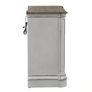 Magnolia Manor 3 Drawer Bedside Chest in Antique White image