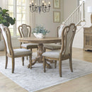 Magnolia Manor 5 Piece Pedestal Table Set image