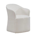 Accent Dining Accent Dining Chair w/ Casters - Ivory image