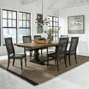 Harvest Home 7 Piece Trestle Table Set image