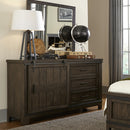 Thornwood Hills Bookcase Bed, Dresser & Mirror image