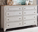 Liberty Furniture Farmhouse Reimagined Drawer Dresser in Antique White