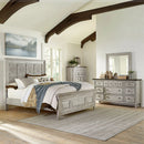 Heartland King Opt California Panel Bed, Dresser & Mirror, Chest image