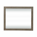 Americana Farmhouse Landscape Mirror in Dusty Taupe and Black image