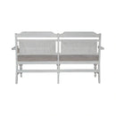 River Place Panel Back Bench in Riverstone White & Tobacco image