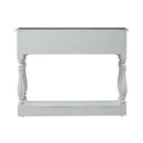 Magnolia Manor Hall Console in Antique White & Weathered Bark EST SHIP TIME APPX 4 WEEKS image
