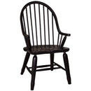 Treasures Bow Back Arm Chair - Black image