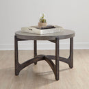 Cascade Round Cocktail Table in Wire Brush Rustic Brown image