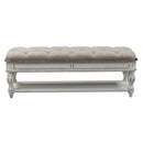 Magnolia Manor Bed Bench in Antique White image
