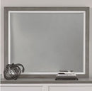 Liberty Furniture Palmetto Heights Landscape Mirror in Shell White and Driftwood