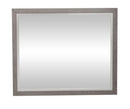Liberty Furniture Palmetto Heights Landscape Mirror in Shell White and Driftwood