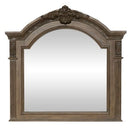 Liberty Furniture Carlisle Court Arched Mirror in Chestnut with Dusty Wax