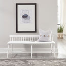 Liberty Furniture Palmetto Heights Bed Bench in Shell White and Driftwood image
