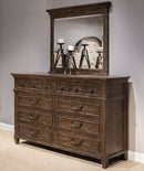 Liberty Furniture Paradise Valley Landscape Mirror in Saddle Brown