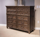 Liberty Furniture Paradise Valley 10 Drawer Chesser in Saddle Brown image