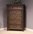 Liberty Furniture Paradise Valley 5 Drawer Chest in Saddle Brown image