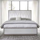 Liberty Furniture Palmetto Heights King Panel Bed in Shell White and Driftwood image