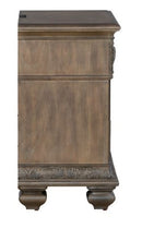 Liberty Furniture Carlisle Court 3 Drawer Nightstand with Charging Station in Chestnut with Dusty Wax