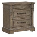Liberty Furniture Town & Country 3 Drawer Nightstand w/ Charging Station in Dusty Taupe image