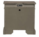 Liberty Furniture Town & Country 3 Drawer Nightstand w/ Charging Station in Dusty Taupe