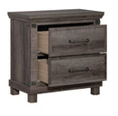 Liberty Furniture Lakeside Haven Nightstand w/ Charging Station in Brownstone