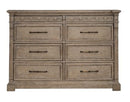 Liberty Furniture Town & Country 8 Drawer Dresser in Dusty Taupe
